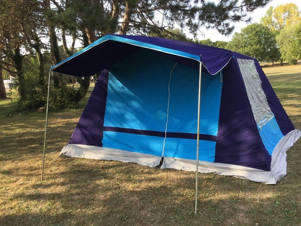 Tente Marbella en toile bleue, Collections, Objets militaires | Général, Autres, Enlèvement