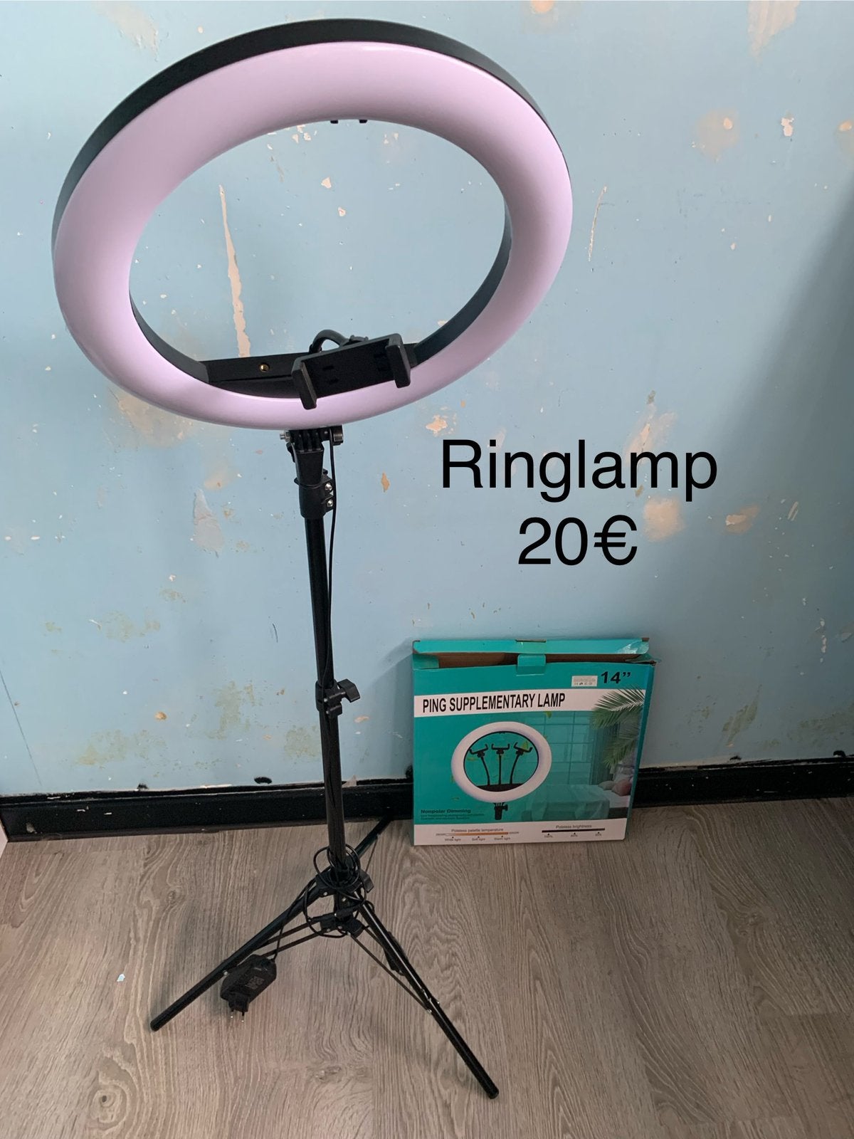 Ringlamp, Ophalen, Zo goed als nieuw, Statief