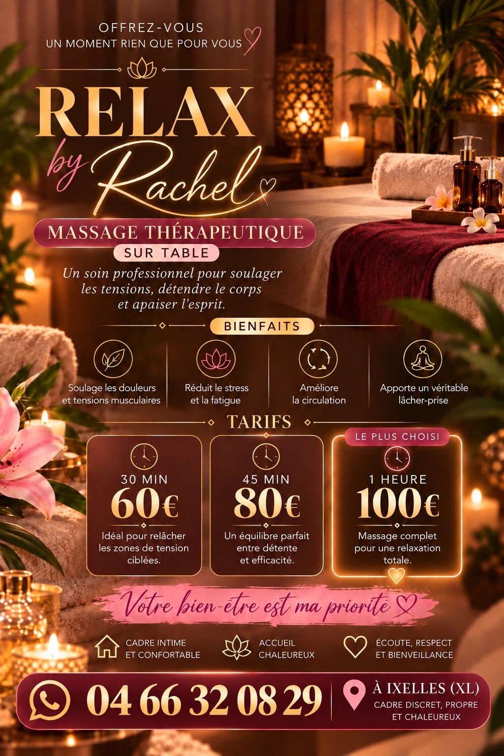 Massage bien être et thérapeutique, Ontspanningsmassage