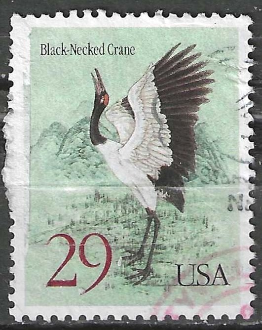 États-Unis 1994 - Yvert 2281 - La grue à cou noir (ST), Timbres & Monnaies, Envoi, Affranchi