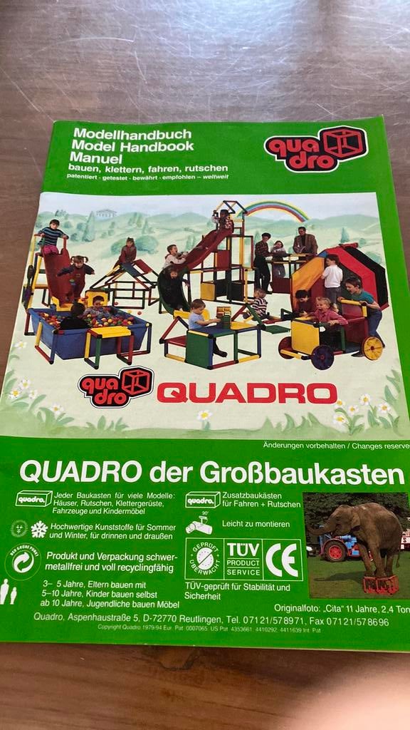Quadro modellen boek voor buitenspeeltuig 80 blz.    (1), Enlèvement, Construction