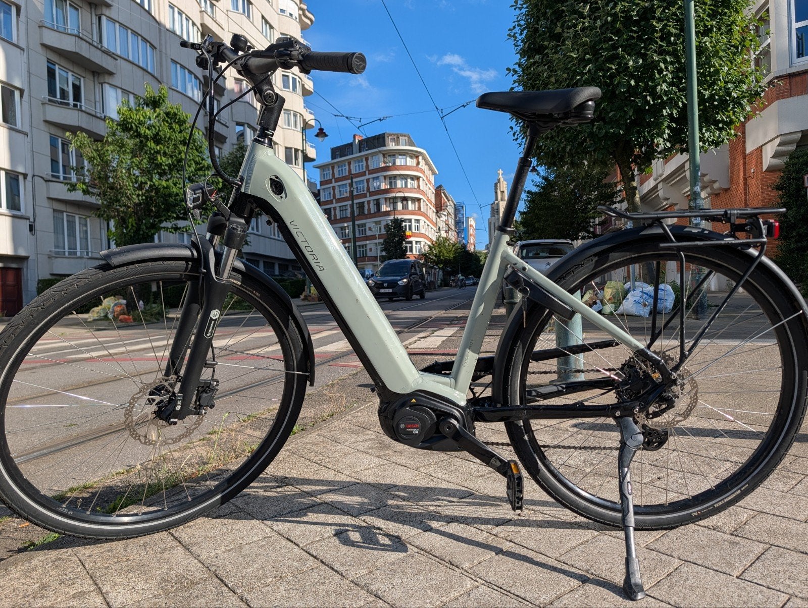 Victoria trekkingfiets voor dames, Ophalen
