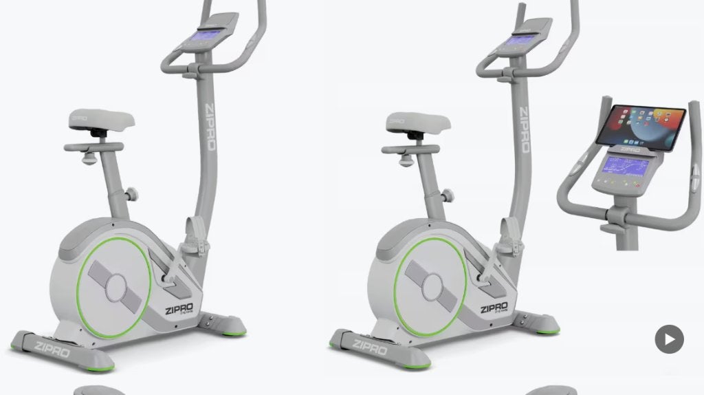 Zipro Rave - e-hometrainer met weerstand, Ophalen, Zo goed als nieuw, Metaal, Buik