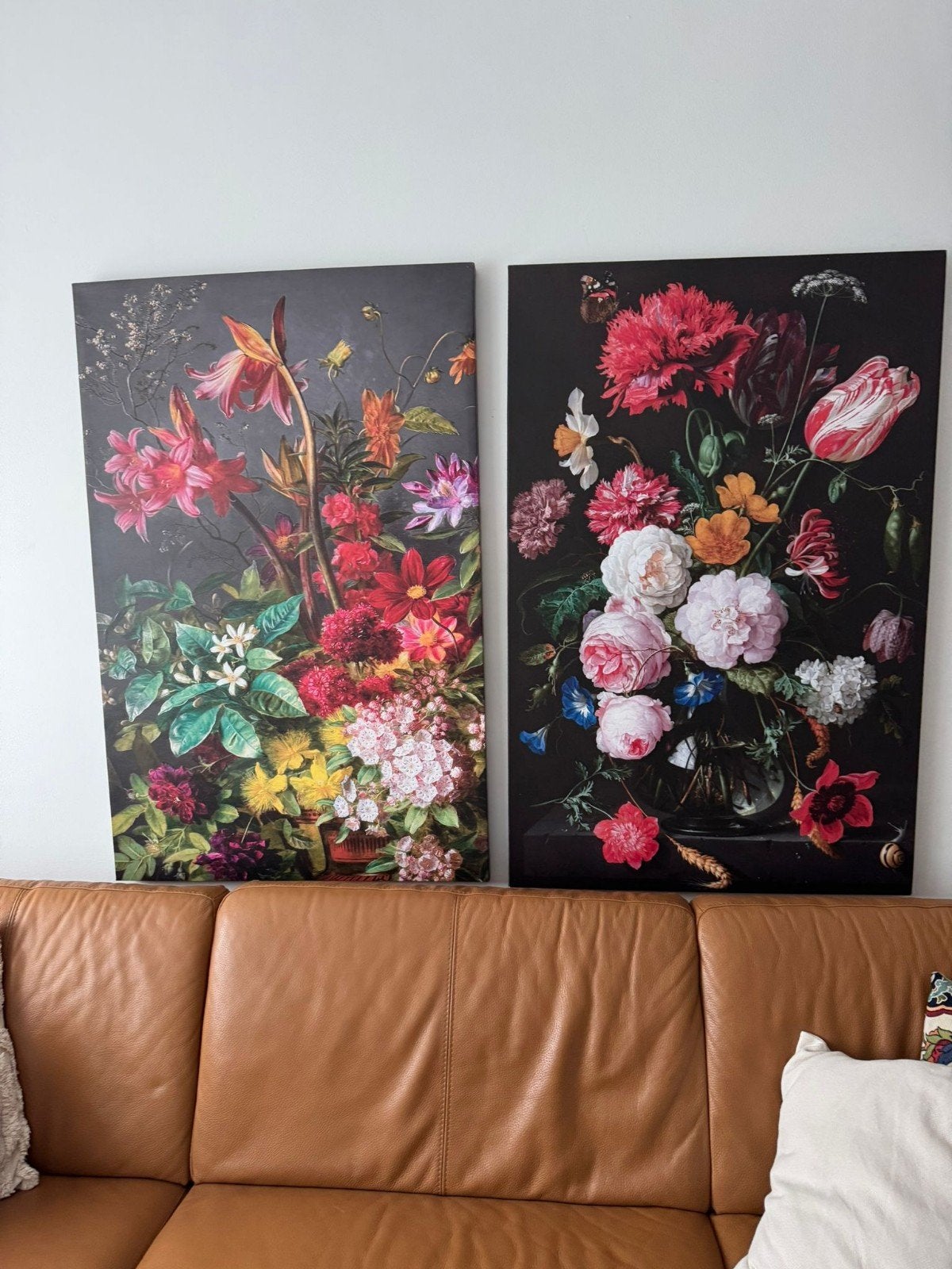 2 grote canvas foto's, Antiek en Kunst, Kunst | Schilderijen | Abstract, Ophalen