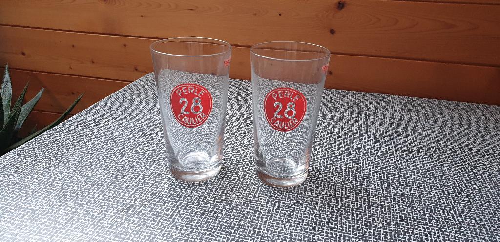 Oude bierglazen, Enlèvement ou Envoi, Comme neuf, Verre à bière