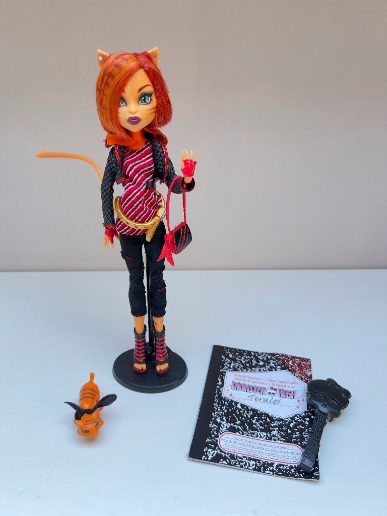 Monster High Toralei Stripe G1 First Wave complète, Enlèvement ou Envoi, Comme neuf, Fashion Doll