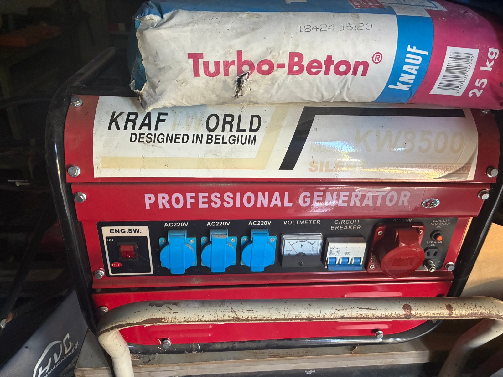 Kracht generator, Neuf, 5 à 10 kVA, Réduction de bruit, Enlèvement