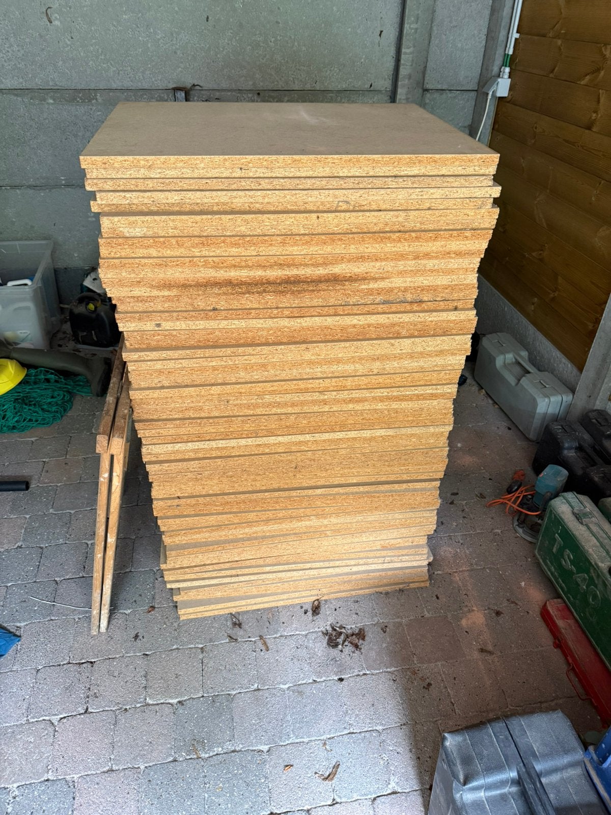 Spaanplaten met gladde afwerking 55x75cm, Ophalen, Zo goed als nieuw