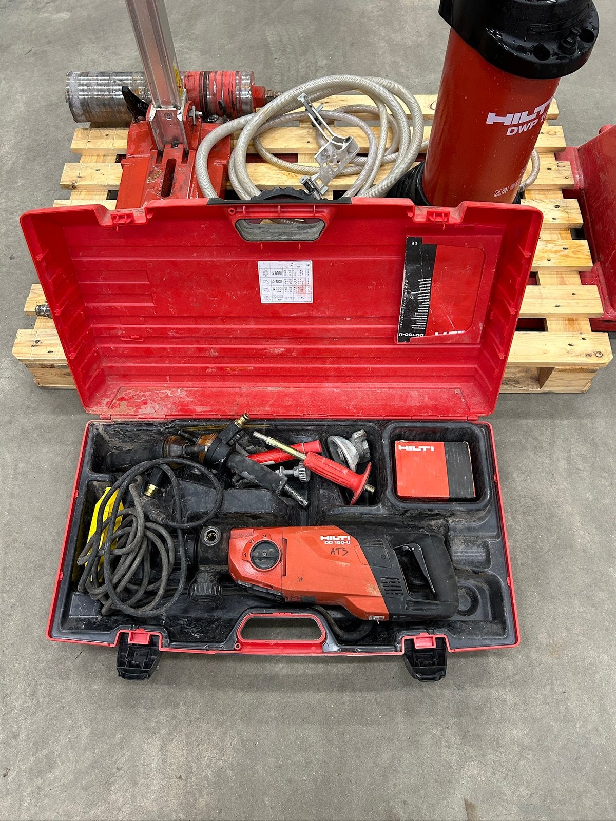 Hilti carotteuse, Enlèvement, Utilisé