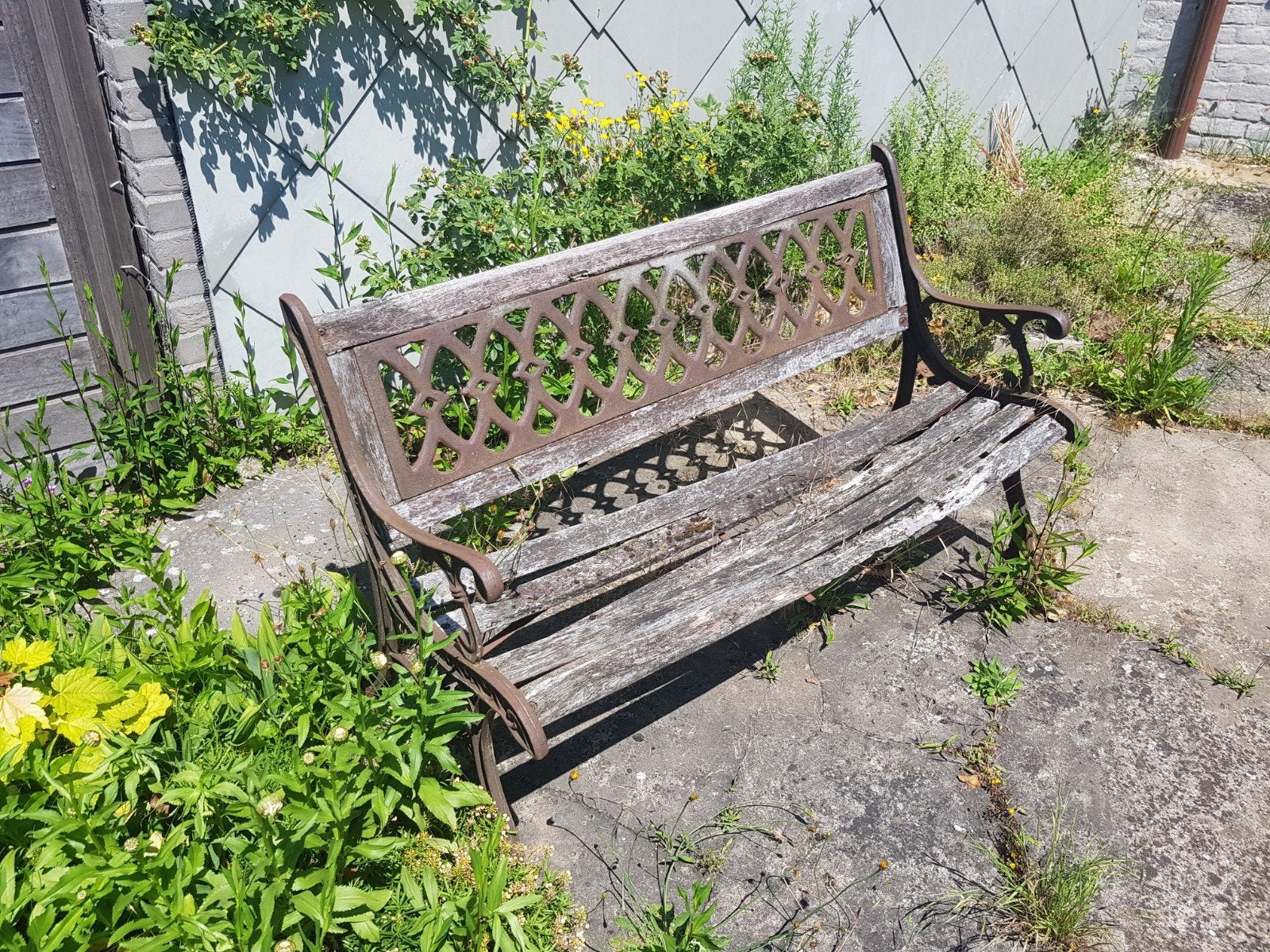 Tuinbank (op te knappen), Ophalen, Hout