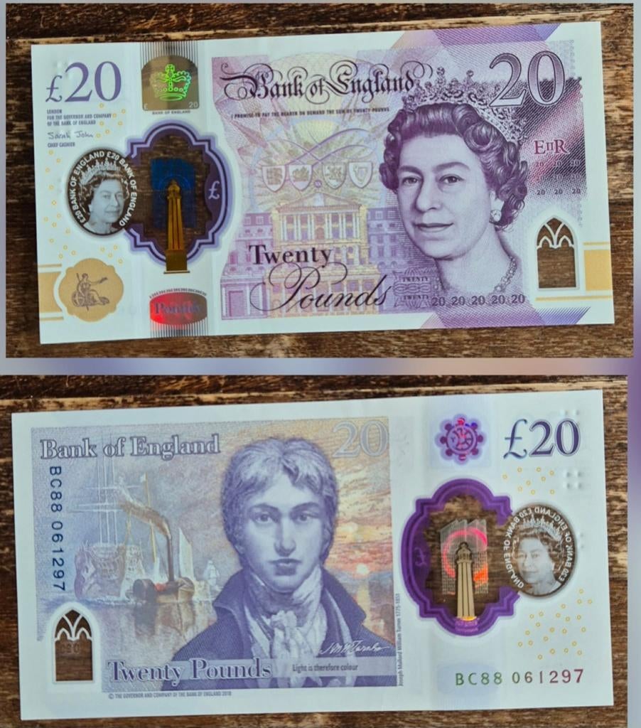 20 pond Engeland 2018 UNC Pick396, Postzegels en Munten, Ophalen of Verzenden, Overige landen, Los biljet