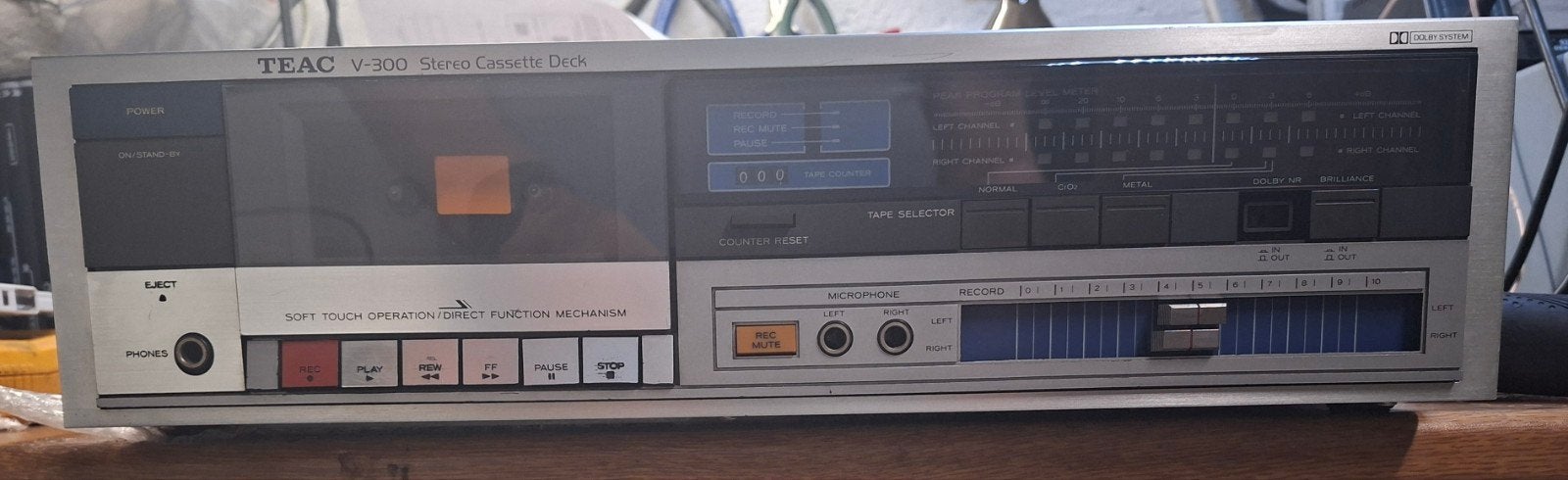 Deck cassette Teac v-300, Ophalen of Verzenden, Zo goed als nieuw