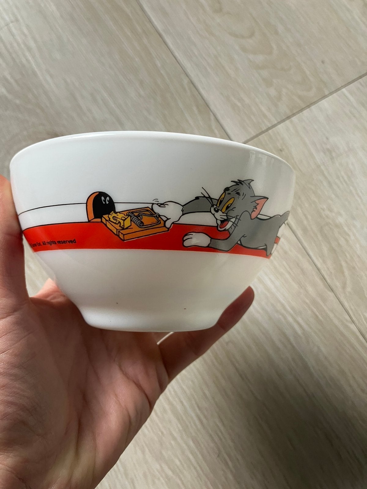 Tom en Jerry vintage ontbijtkom 1988 Arcopal, Huis en Inrichting, Ophalen of Verzenden, Zo goed als nieuw, Vintage