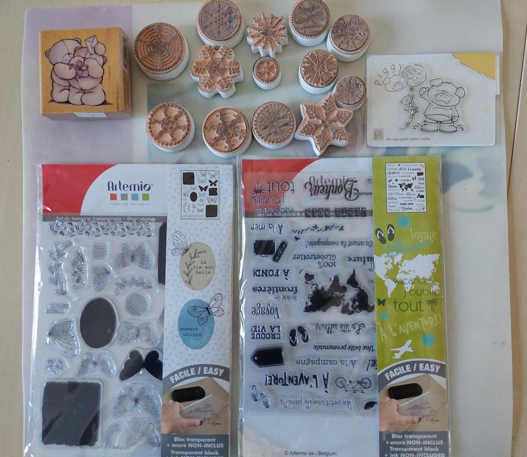 Lot Tampons Scrapbooking, Hobby en Vrije tijd, Ophalen, Zo goed als nieuw, Versiering of Embellishment, Scrap