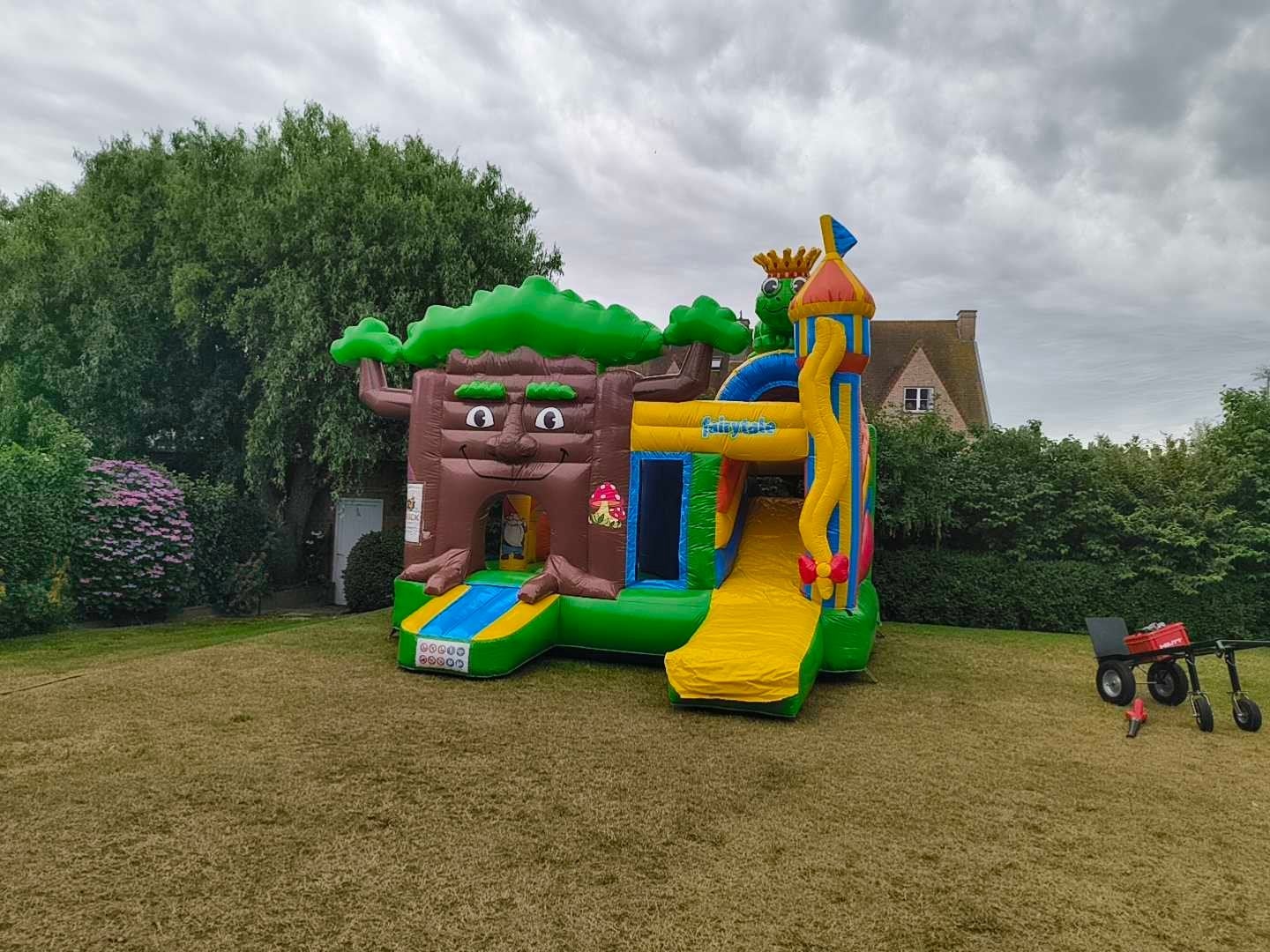 Springkasteel te huur, Ophalen