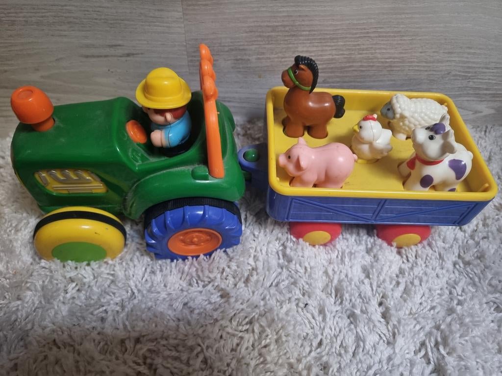 Tracteur, Kinderen en Baby's, Speelgoed | Fisher-Price, Ophalen, Zo goed als nieuw, Auto of Voertuig, Met geluid