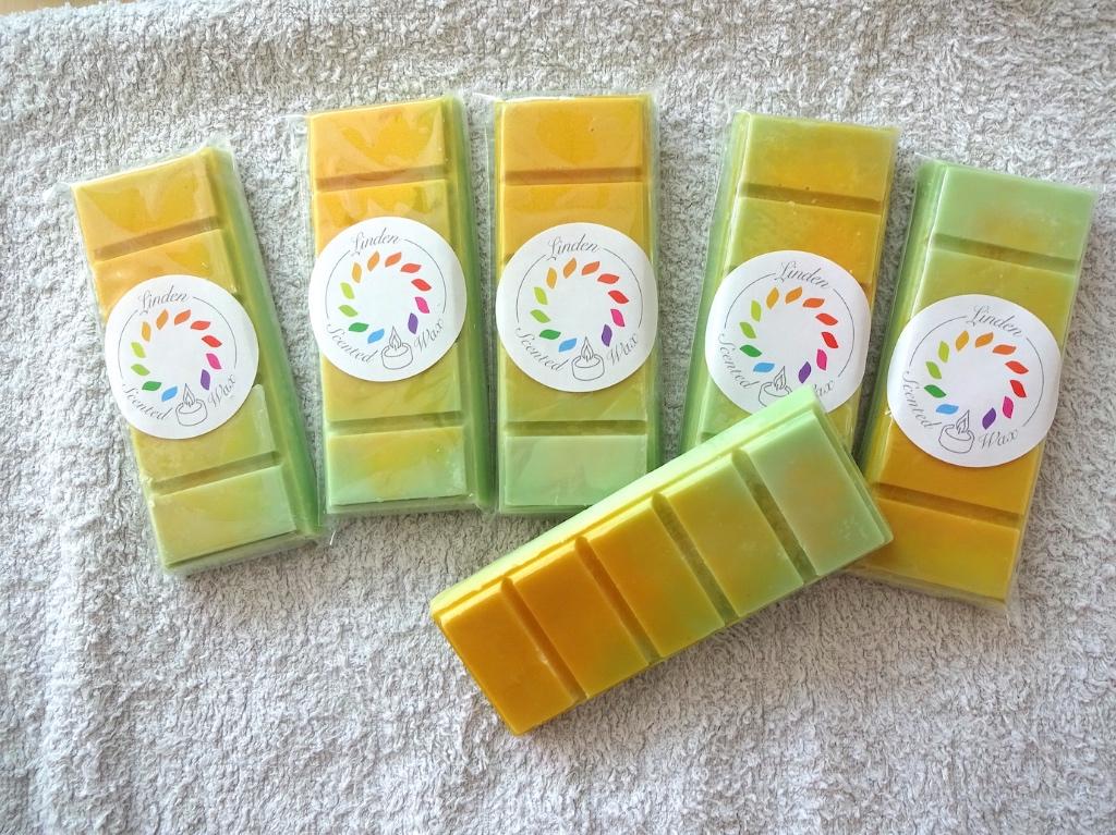 La cire thermofusible fait fondre parfum CITRONNELLE waxmelt, Maison & Meubles, Enlèvement ou Envoi, Neuf, Vert, Bougie
