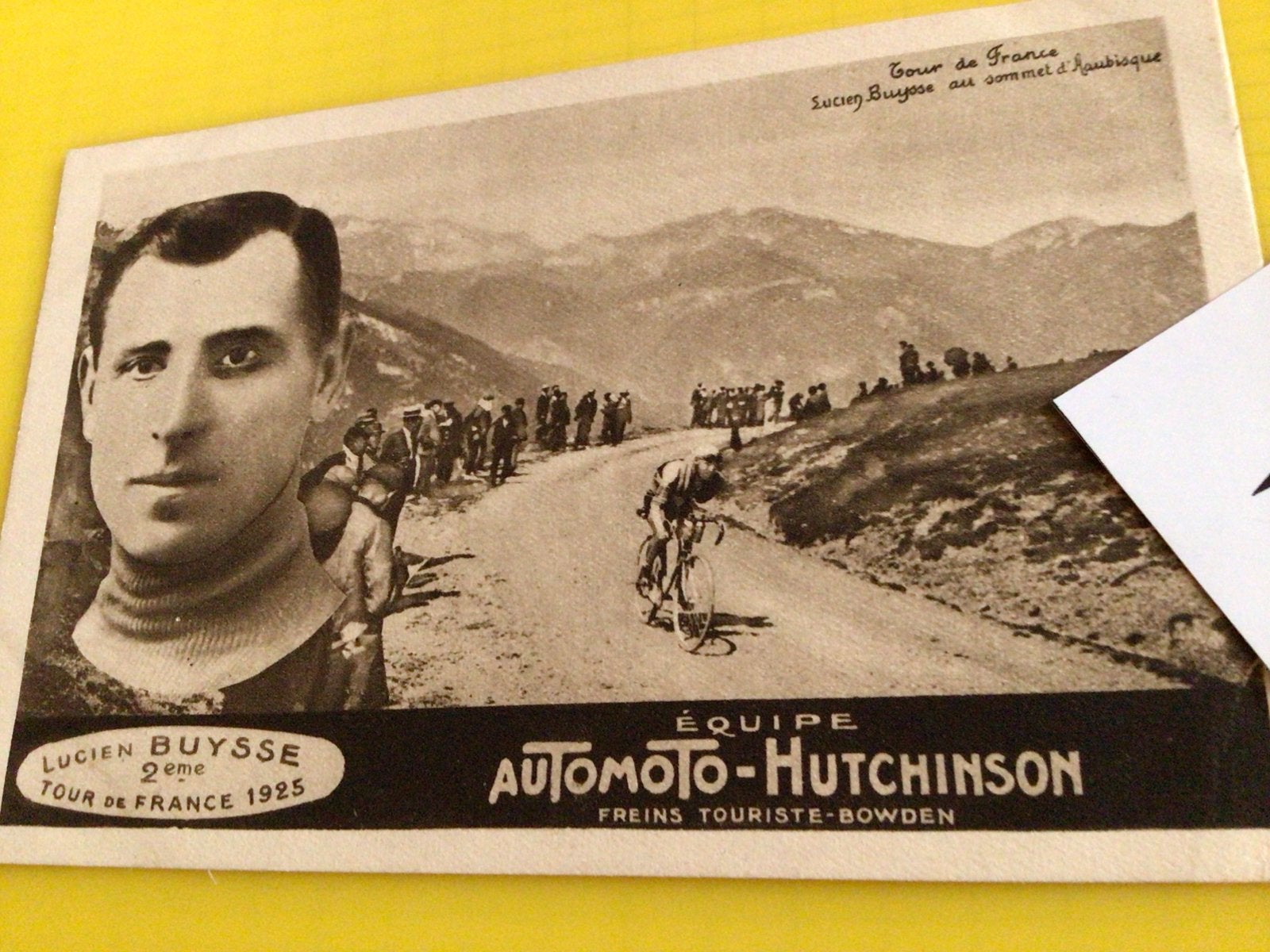 Wielerkaart 1925 tour de france lucien buysse, Verzenden, Zo goed als nieuw