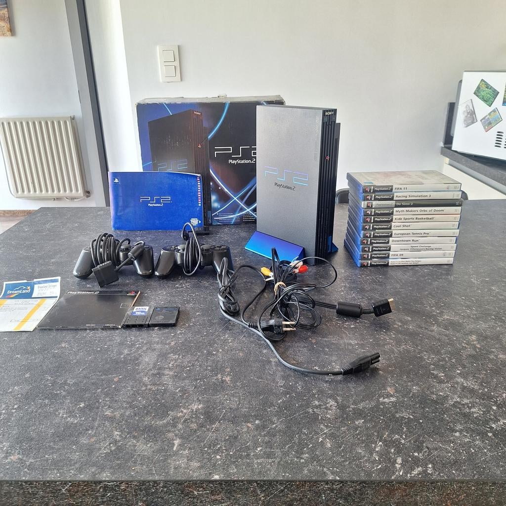 Pack complet PlayStation 2 (FAT) - Coffret + jeux, Informatique & Logiciels, Enlèvement ou Envoi, Gaming