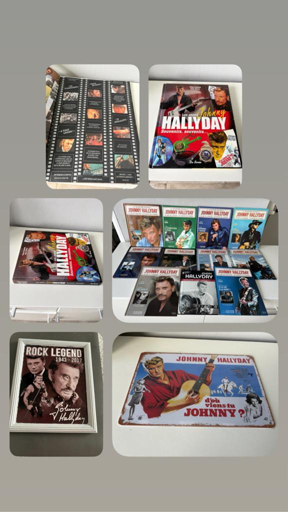 BOEKEN, CD'S EN DECORATIES JOHNNY HALLYDAY, Cd's en Dvd's, Cd's | Schlagers, Ophalen of Verzenden, Zo goed als nieuw