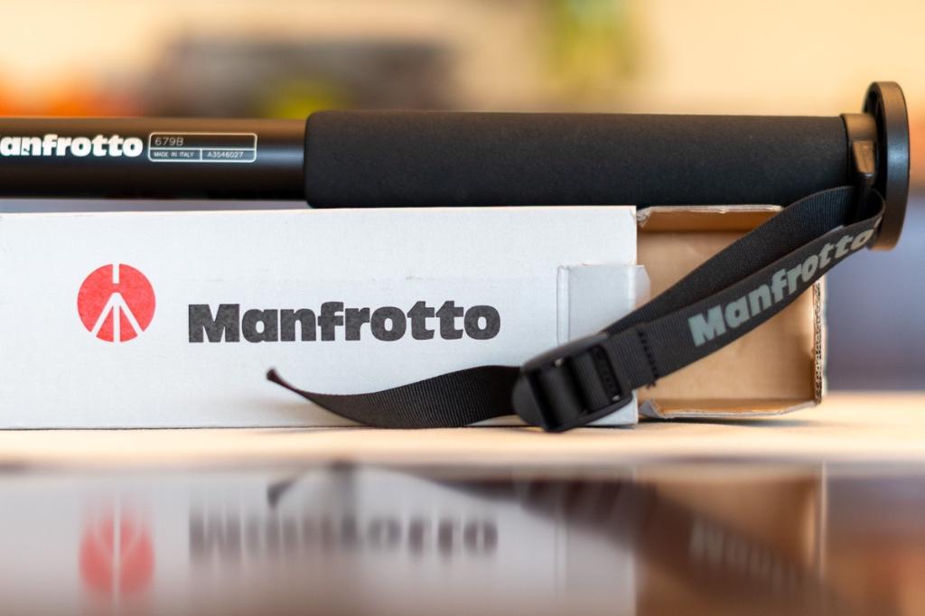 Monopied Manfrotto 679B + Rotule 496RC2 - Quasi neuf !, TV, Hi-fi & Vidéo, Avec rotule, 175 cm ou plus, Comme neuf, Enlèvement