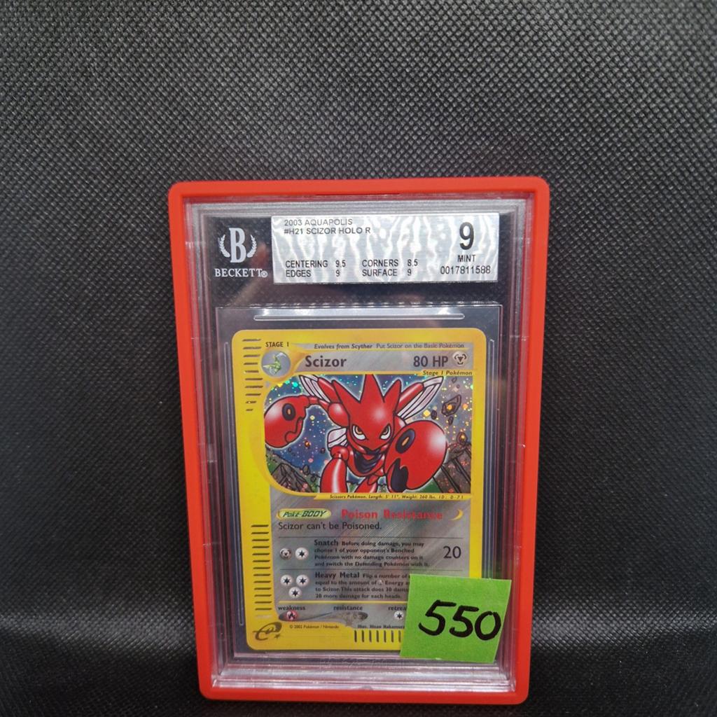 Scizor Holo Aquapolis BGS 9, Enlèvement ou Envoi