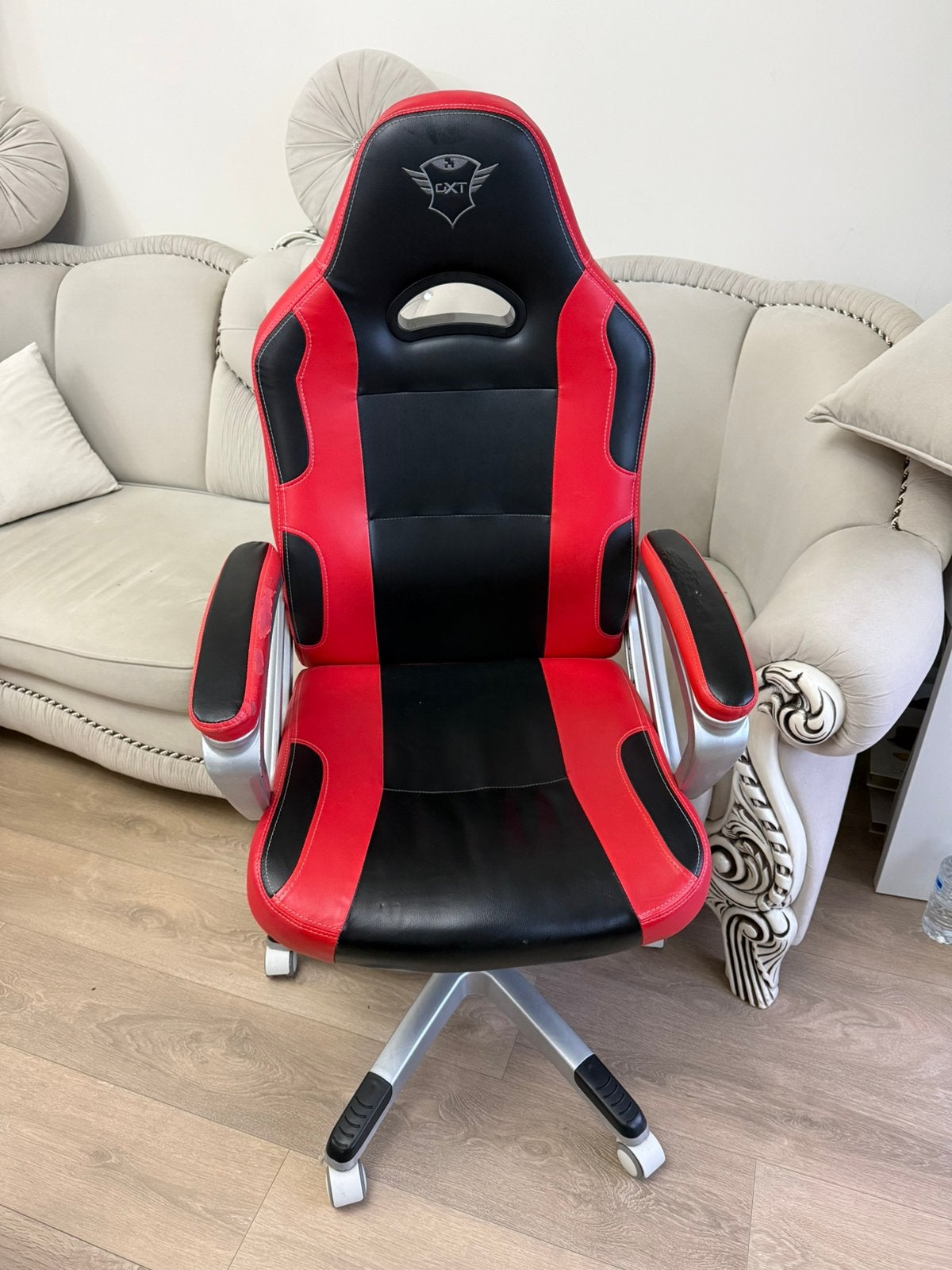 Chaise bureau/gaming CXT, Rouge, Enlèvement ou Envoi, Chaise de bureau de gaming, Utilisé