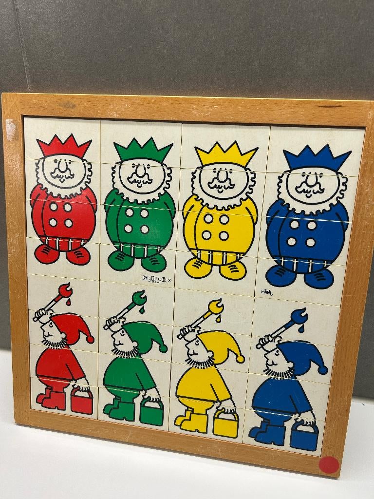 Vintage houten puzzel - Educo, Ophalen, Gebruikt