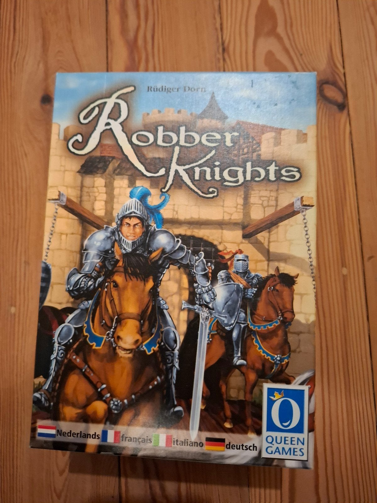 Robber Knights board game, 1 ou 2 joueurs, Enlèvement ou Envoi, Comme neuf, Queen Games