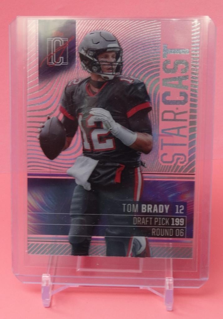 25 NFL Topps Tom Brady STARCAST #SC-6 transparant special, Envoi, Neuf, Image