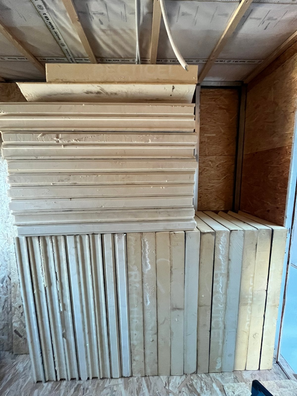 Recticel eurowall isolatieplaat 100mm en 82mm, Doe-het-zelf en Bouw, Ophalen, Gebruikt, 15 m² of meer, 8 tot 12 cm