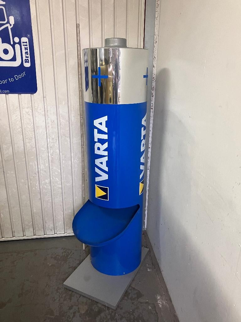 varta batterij staander decoratie of winkel, Ophalen, Zo goed als nieuw, Overige vormen, Kunststof