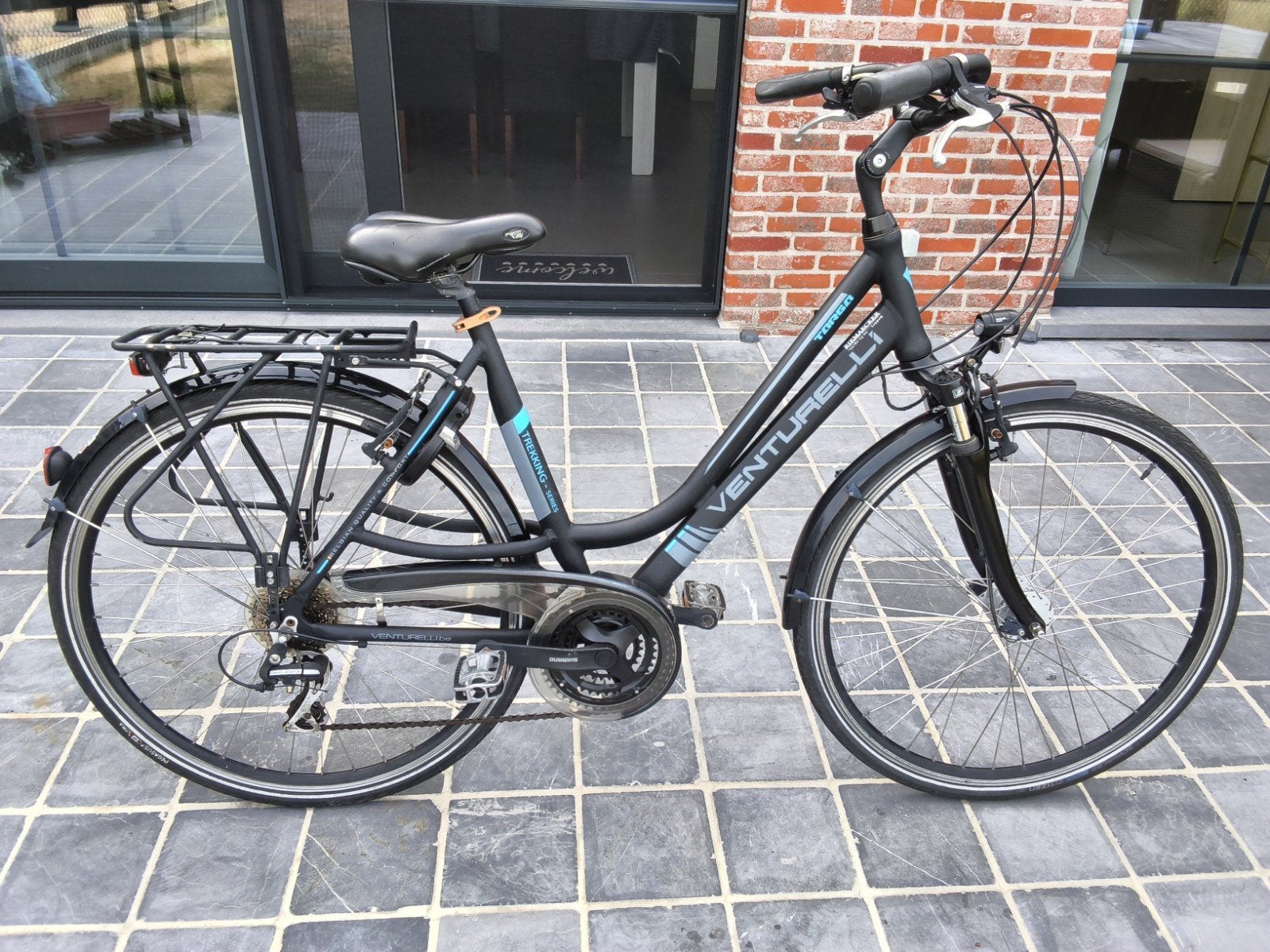 Damesfiets"Venturelli Targa", Fietsen en Brommers, Ophalen, Gebruikt, Velgrem, Versnellingen