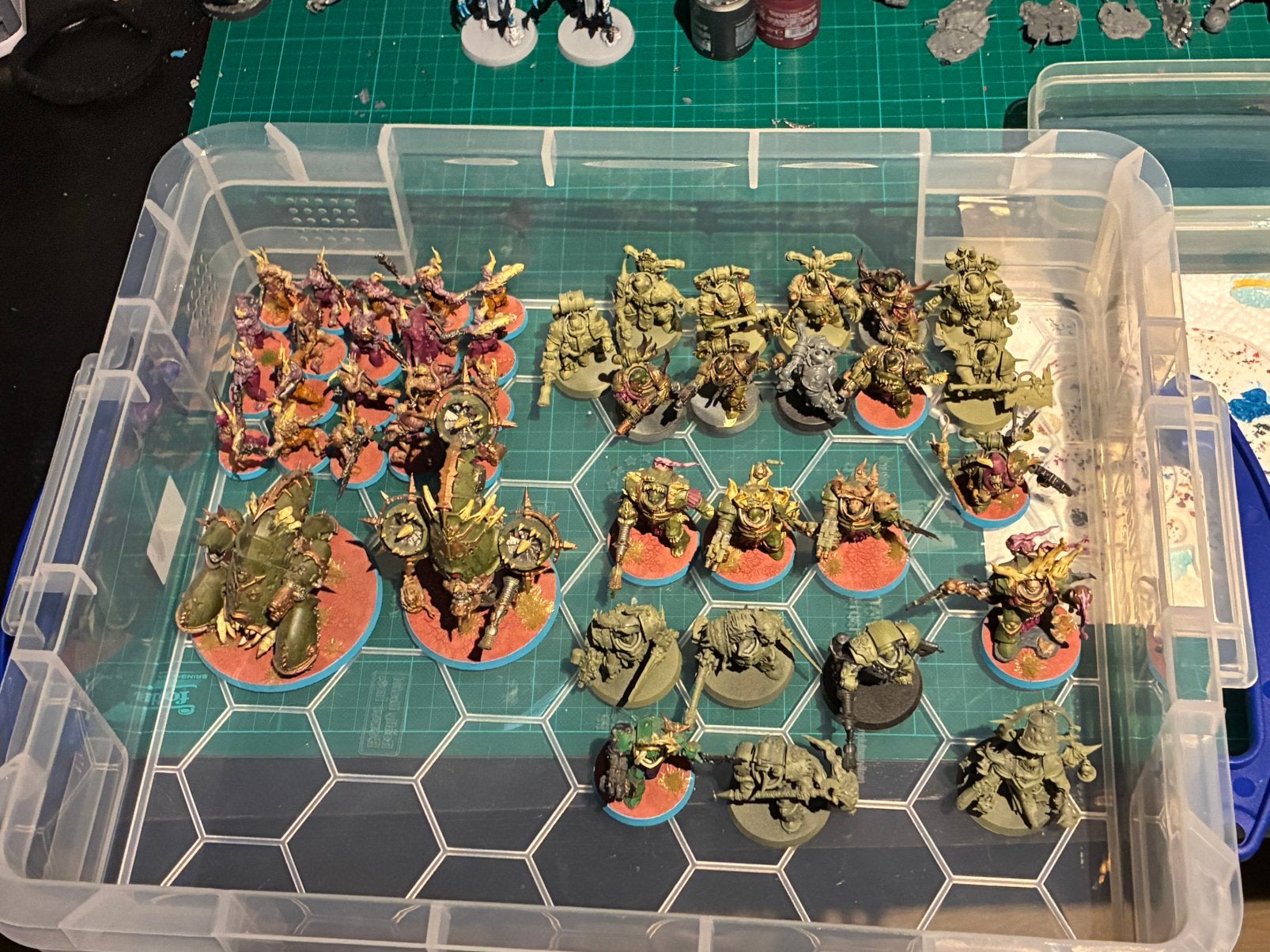Selling/trading Deathguard army, Hobby en Vrije tijd, Ophalen of Verzenden, Gebruikt