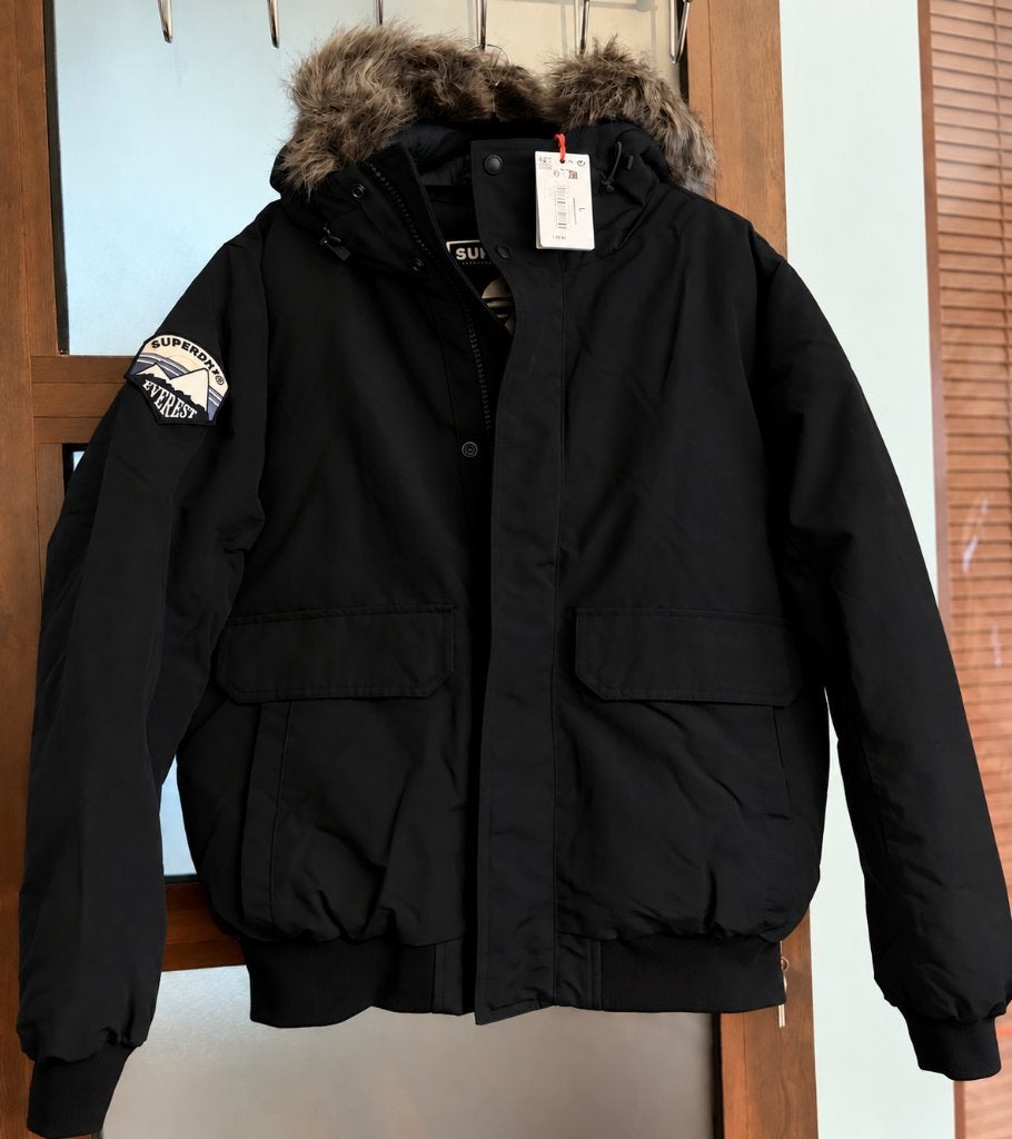 Veste D’hiver Superdry & co, Neuf, Taille 52/54 (L), Enlèvement, Noir