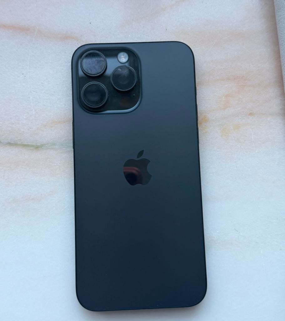 Iphone 15 PRO MAX zwart titanium 256GB, 89 %, Zwart, IPhone 15 Pro Max, Zo goed als nieuw