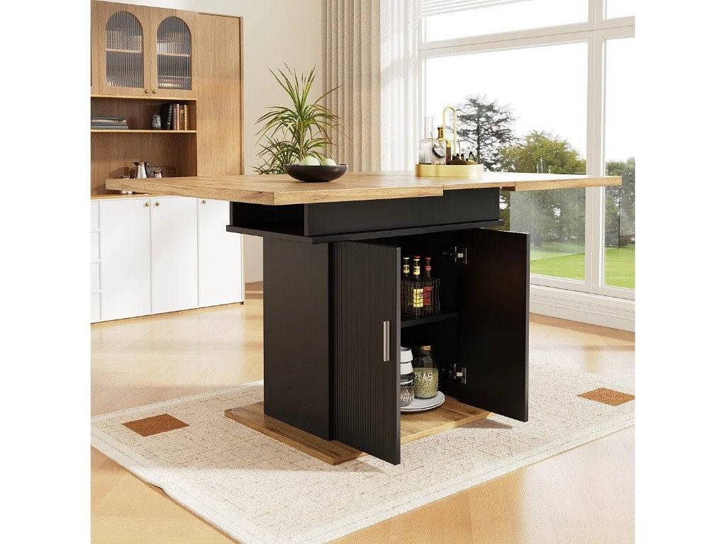 Uitschuifbare eettafel voor 6 tot 8 personen, nieuw., Huis en Inrichting, Ophalen, Nieuw, Vijf personen of meer