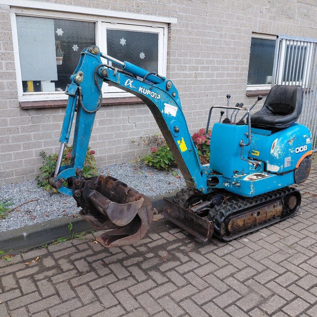 KUBOTA 008 Minigraver graafmachine, Zakelijke goederen, Ophalen, Graafmachine