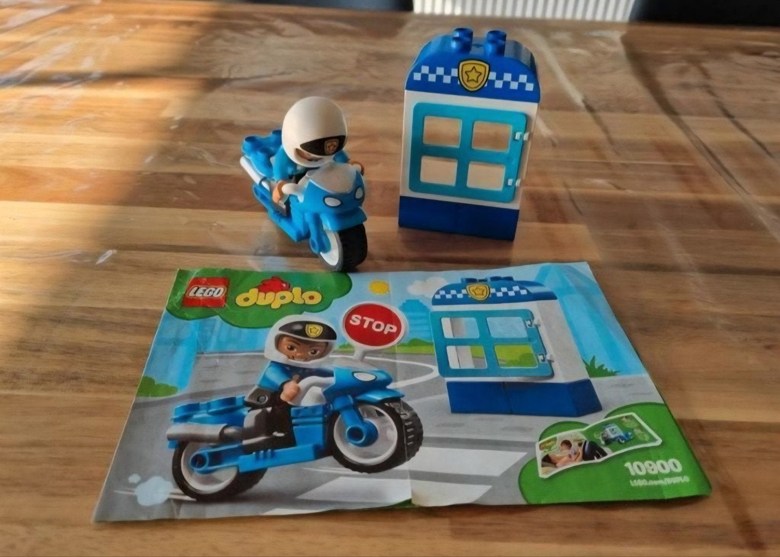 duplo 10900 politie (zonder stopbord), Ophalen, Compleet, Duplo