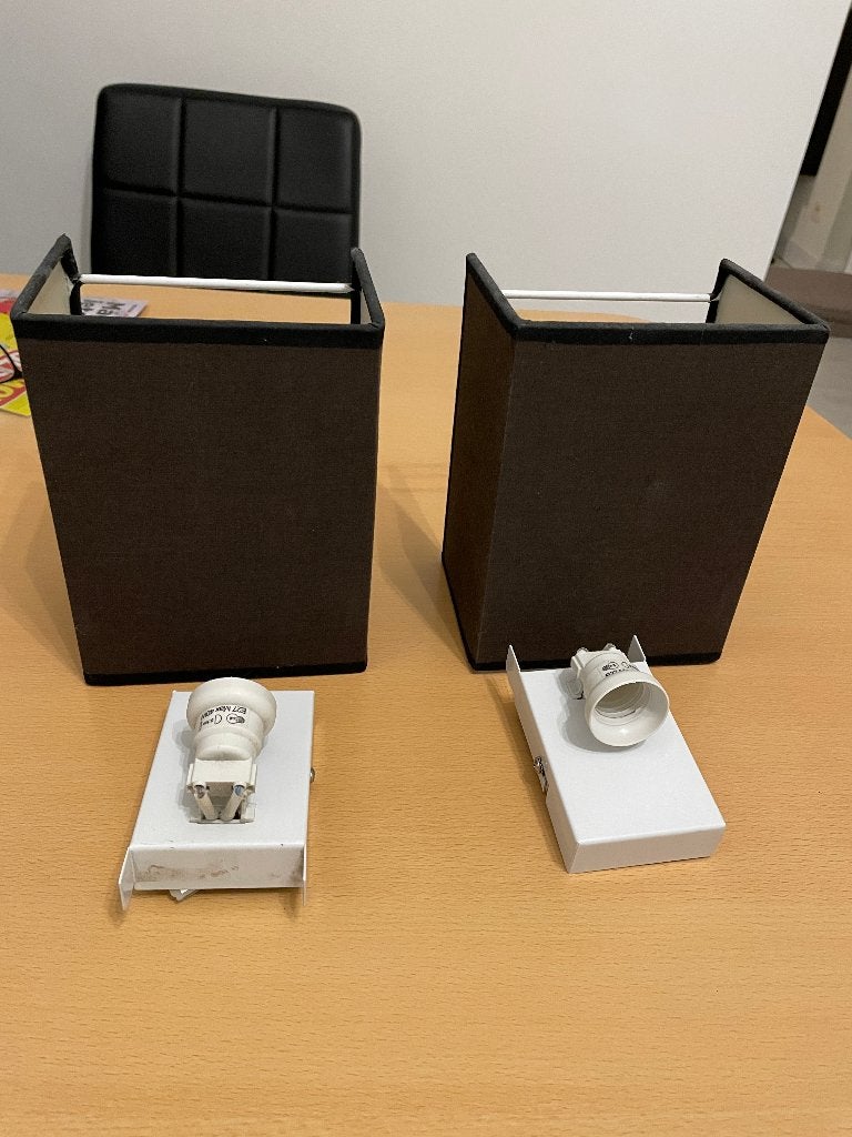 Wandlampen 2 Stuks, Maison & Meubles, Lampes | Appliques, Enlèvement ou Envoi, Utilisé, Tissus