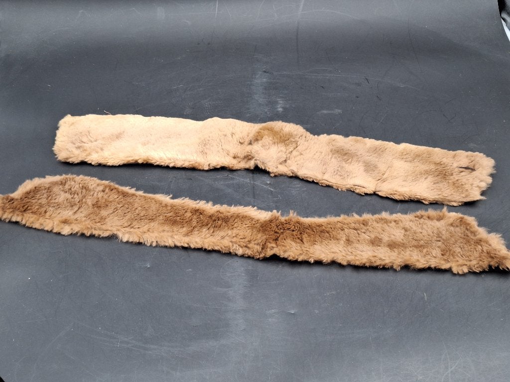 2 oude bruine pelsen kraagjes, begin 1900, Antiek en Kunst, Ophalen of Verzenden