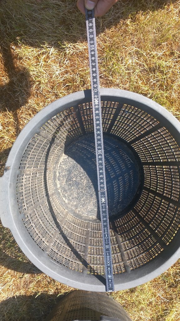 Grote leliemanden rond dia 43cm x 30cm hoog., Tuin en Terras, Ophalen, Zo goed als nieuw, Overige typen