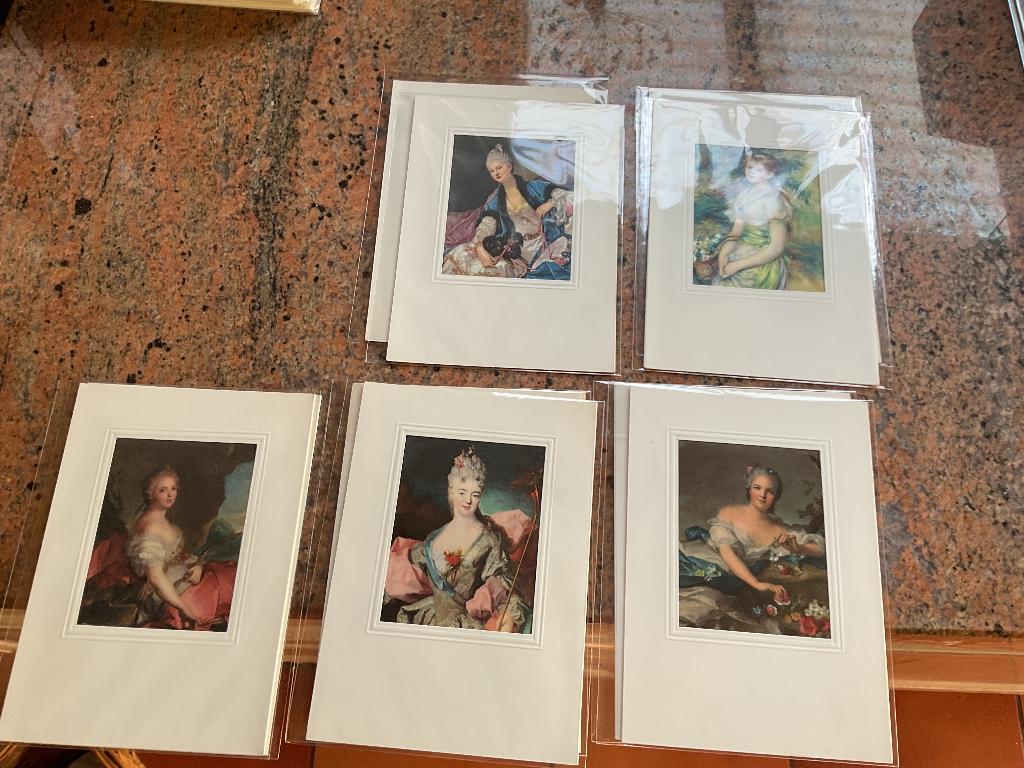 Zijdeopdruk,prachtige oude onbeschreven dubbele wenskaarten, Divers, Cartes de voeux, Enlèvement ou Envoi