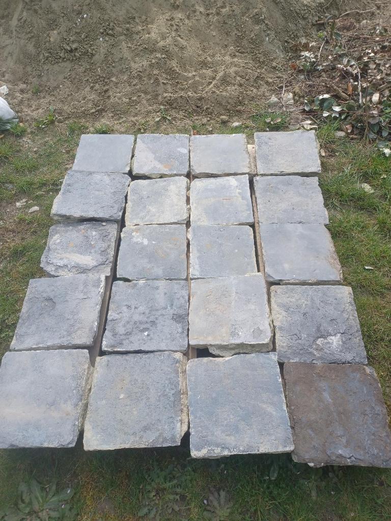 Leisteen tegels, Ophalen, Gebruikt, 5 tot 10 m², Natuursteen