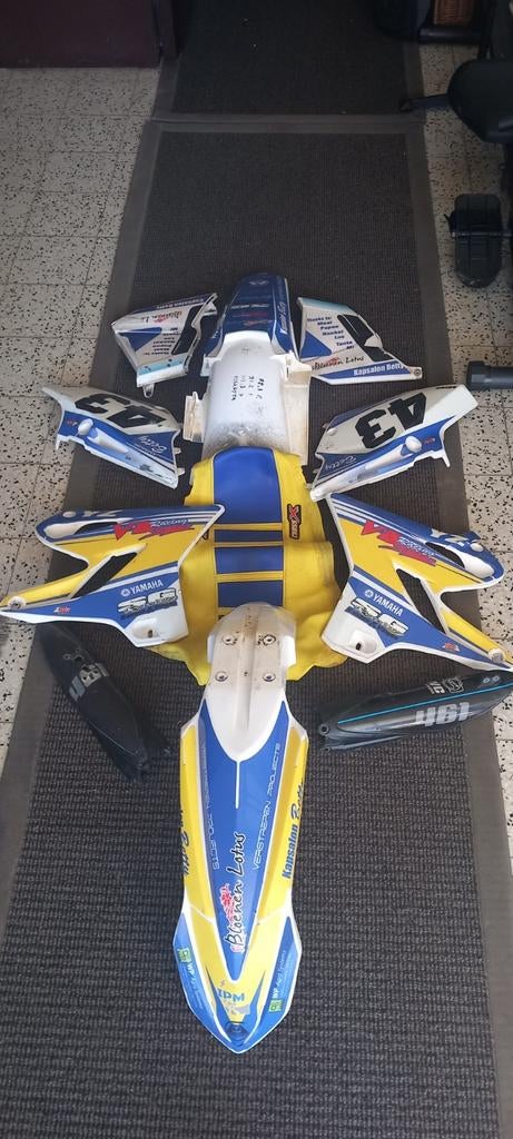 Witte plastic set yamaha yz 125cc (02-21), Enlèvement ou Envoi