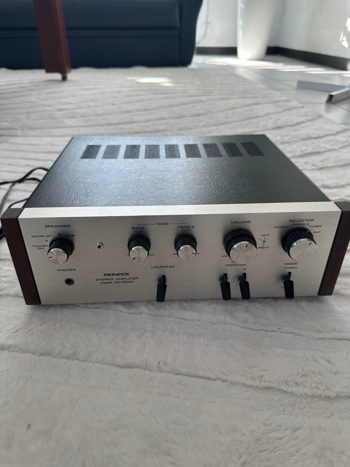 Pioneer SA‑500A Stereo Amplifier – Vintage–Uitstekende staat, Audio, Tv en Foto, Versterkers en Ontvangers, Ophalen of Verzenden