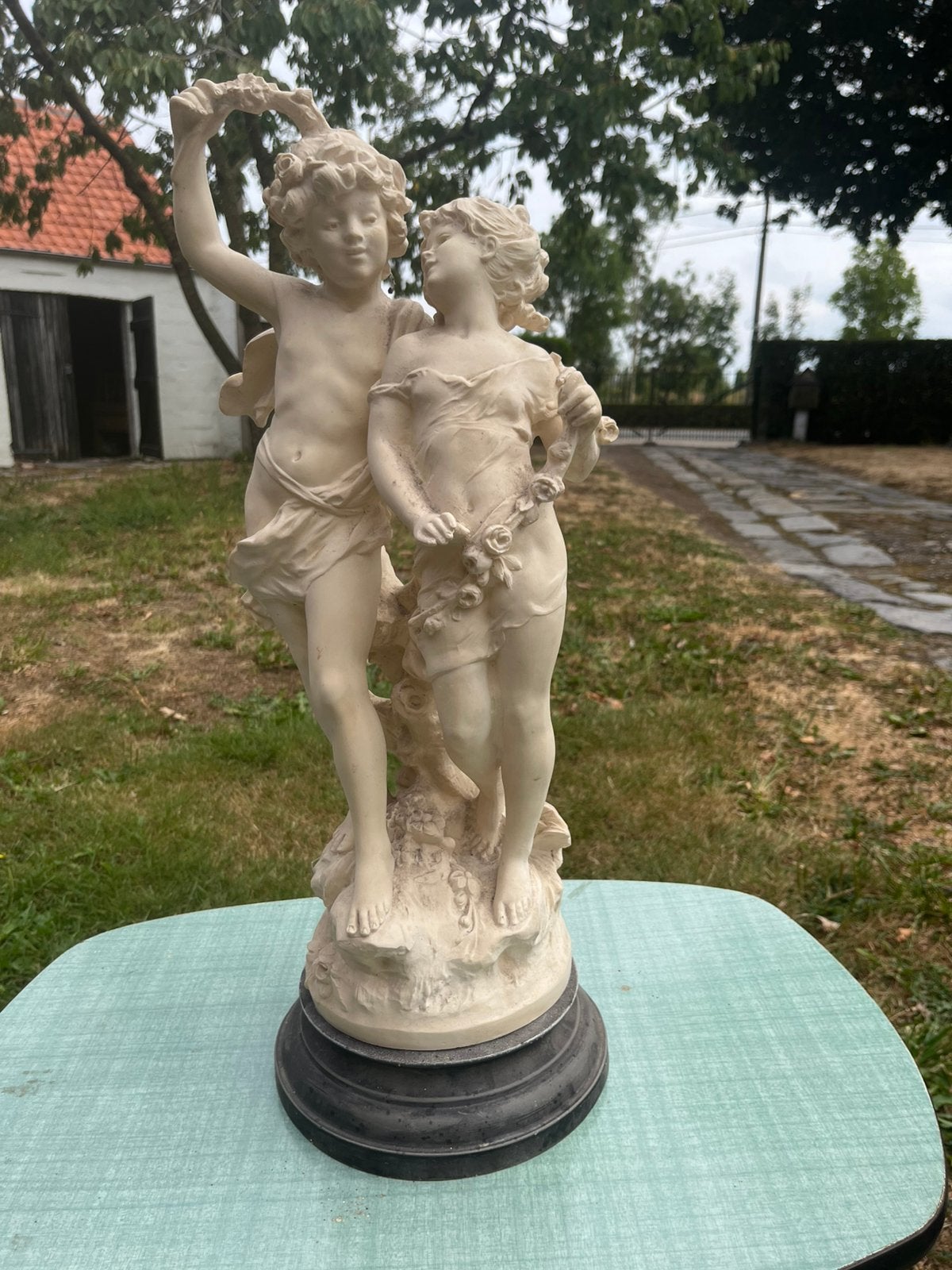 Vintage beeld zeer mooi!, Verzamelen, Beelden en Beeldjes, Ophalen, Gebruikt