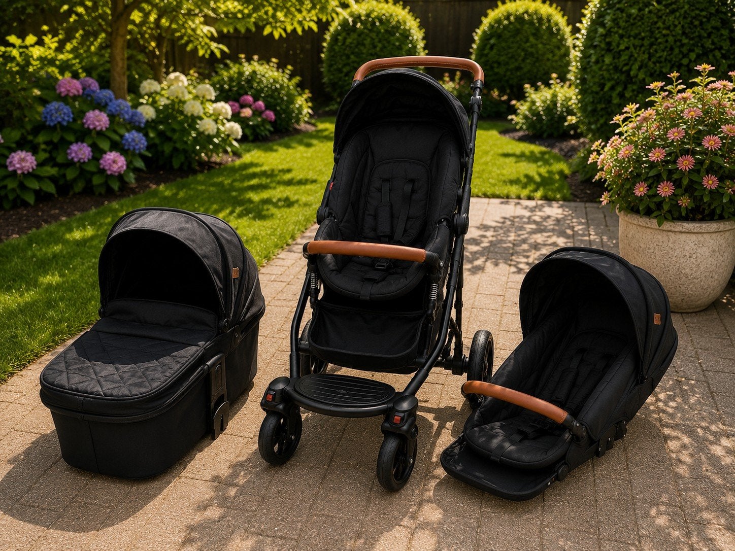 Kinderwagen 3-in-1 – Reiswieg + Autostoel + Zitje – Complete, Enfants & Bébés, Poussettes & Combinaisons, Autres marques, Comme neuf