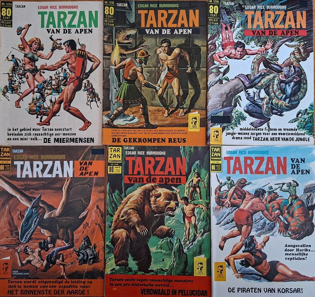 20 vintage Tarzan van de Apen & Korak strips, Livres, BD | Comics, Enlèvement ou Envoi, Utilisé, Diversen, Plusieurs comics