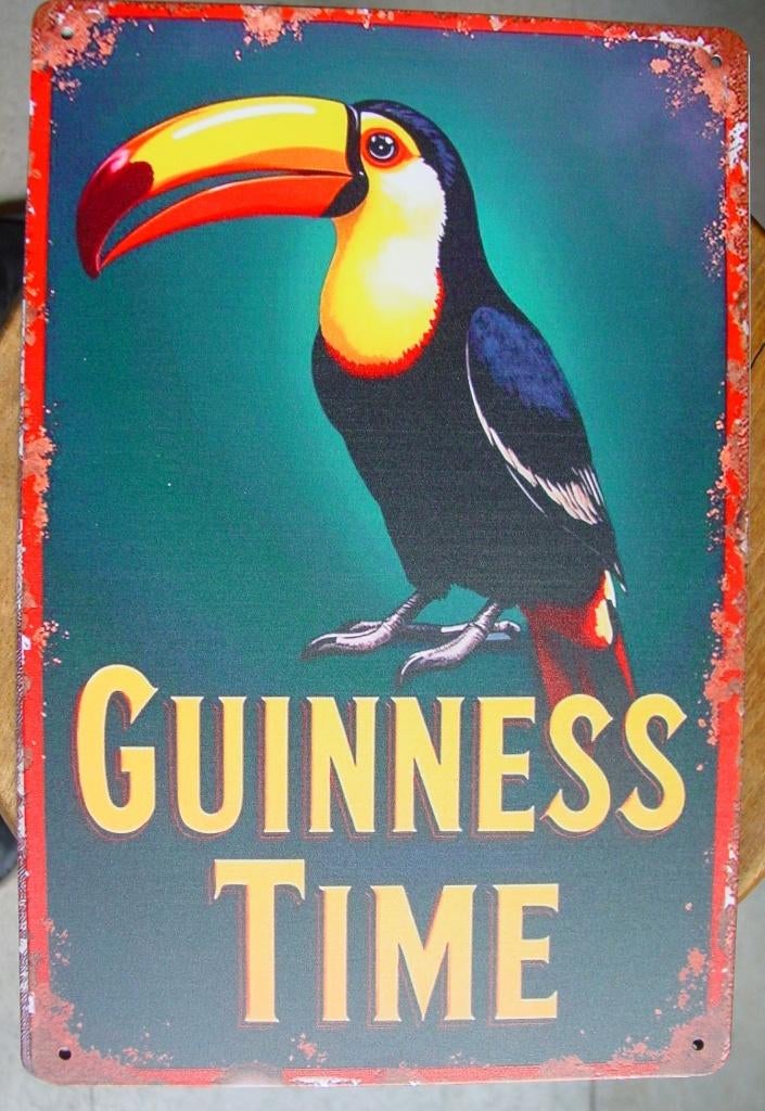 GUINNESS REKLAME -METAAL-, Verzamelen, Ophalen of Verzenden
